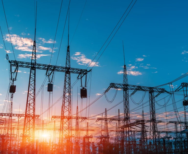 7e8ac565-f610-4960-8034-b41a506e13d2_large - Thomas Edison Electric This image displays critical electrical infrastructure, likely a high-voltage substation or transmission yard.