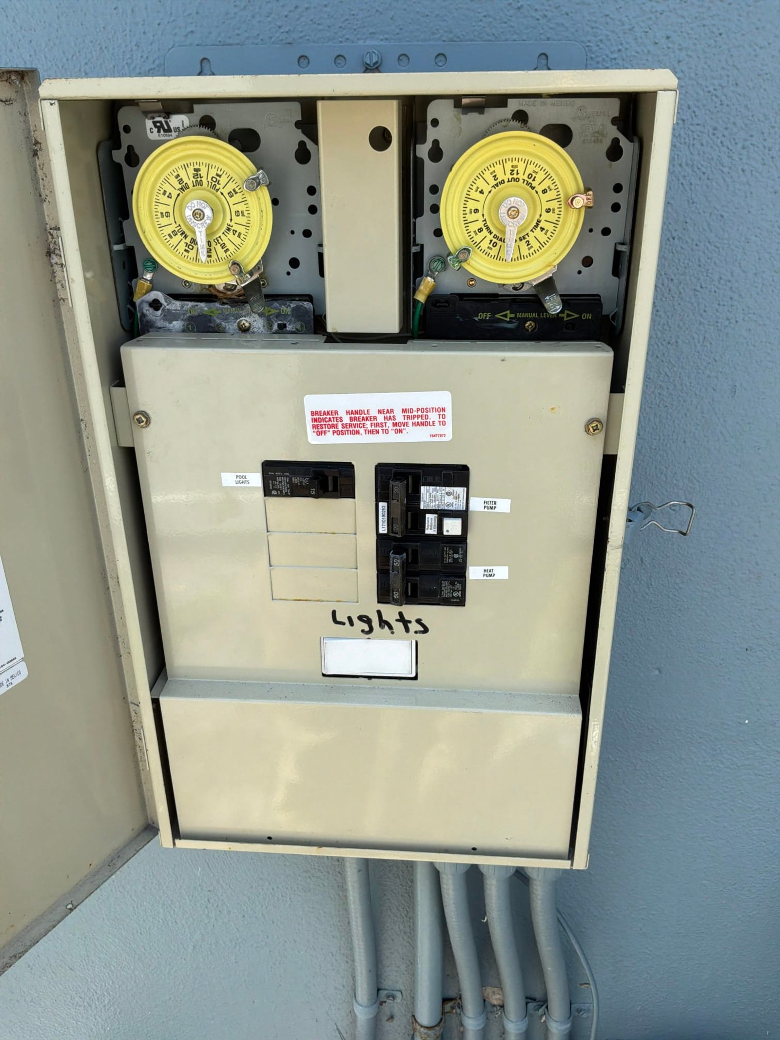 Pool equipment documented on a Panel Service/Repair job in Jupiter, FL - Jupiter surge protection