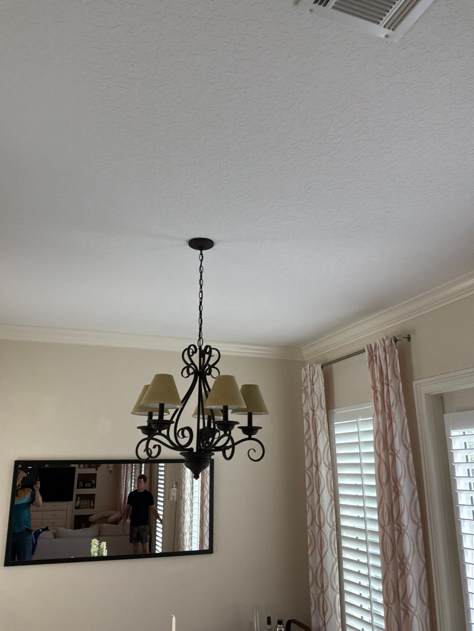 Chandelier documented after the work on an Electric Fixture Service/Repair job in Palm Beach Gardens, FL.